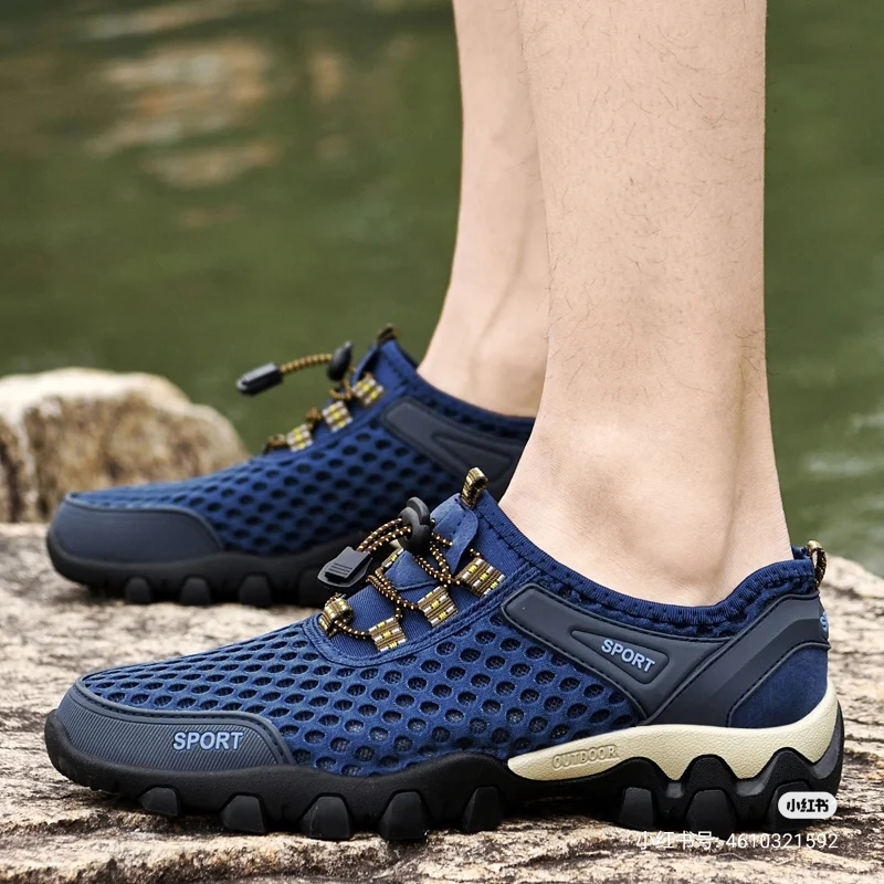 Sepatu ANTI AIR Outdoor Pria Wanita Karet Anti Jebol Hiking 011 Sneakers 2025 Cowok Kerja Hiking
