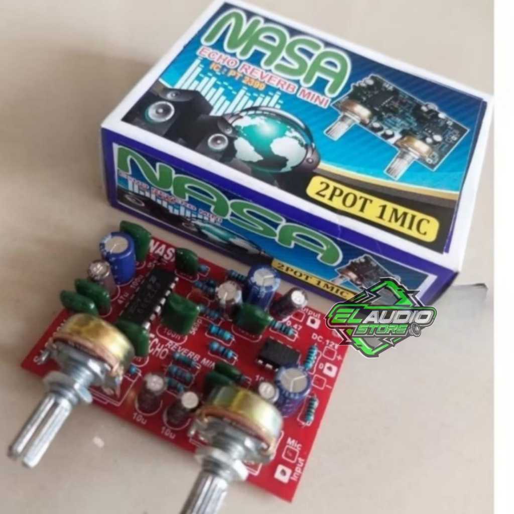 Echo Reverb NASA / Efek Reverb mini 2Potensio PT2399 1mic