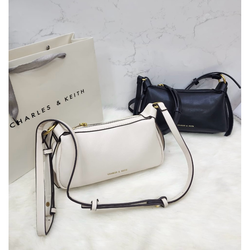 TAS SHOULDER BAG WANITA CHARLES AND KEITH LOOK MINI / TAS SELEMPANG ELEGAN + FREE PAPERBAG