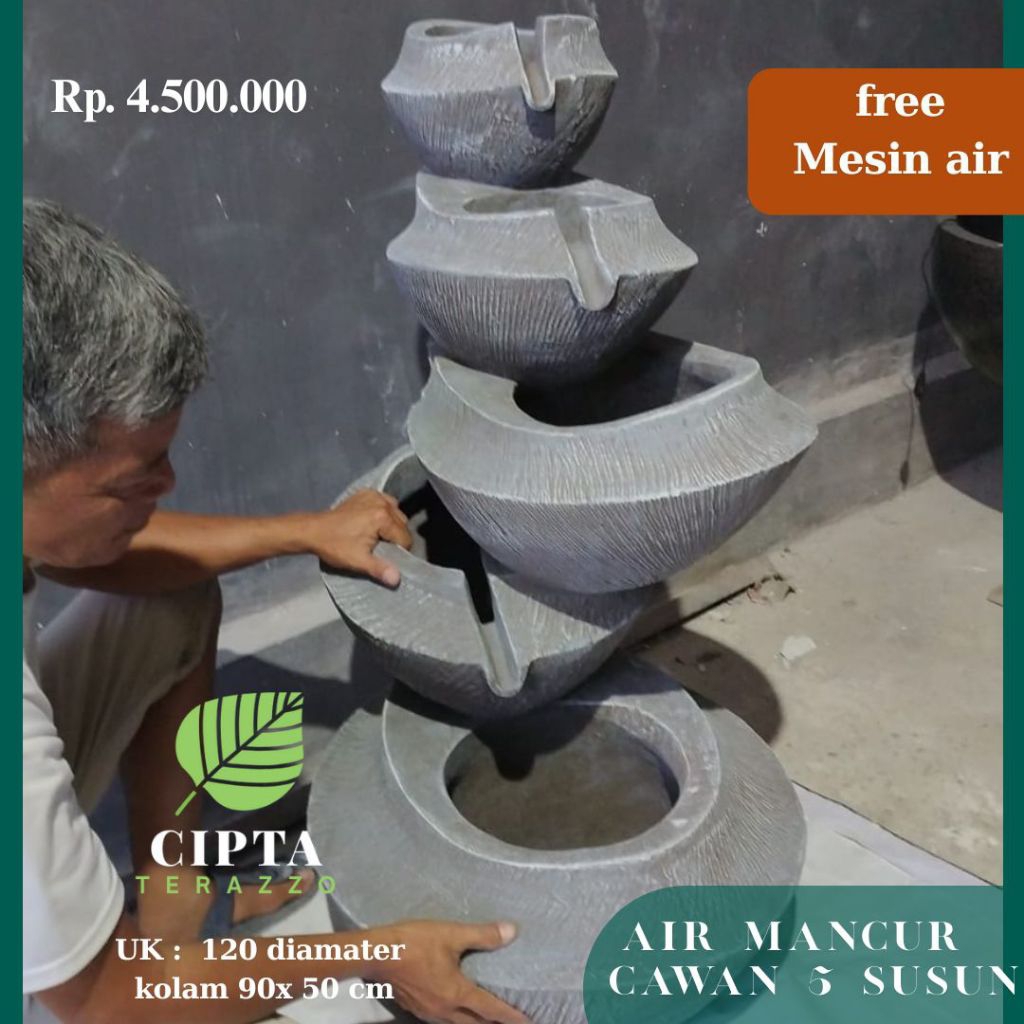 Air Mancur 5 Susun | Air Mancur Indoor dan outdoor | Air Mancur Portable