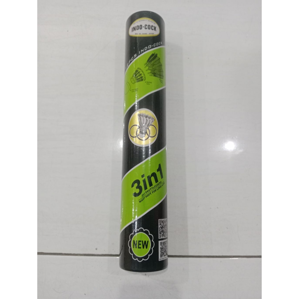 Shuttlecock INDOCOCK HIJAU 3IN1