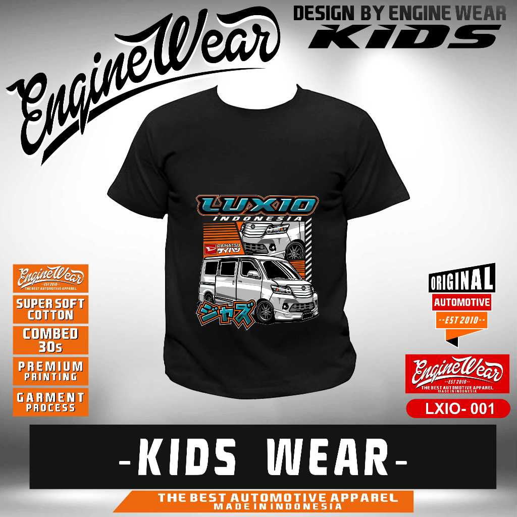kaos anak DAIHATSU luxio anak baju tshirt mobil luxio otomotif ina