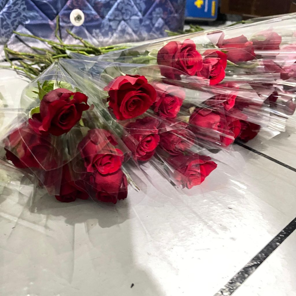 KIRIM INSTAN ❗️❗️❗️Bunga Mawar Merah Satuan. Buket bunga asli fresh flowers milenial florist for gra