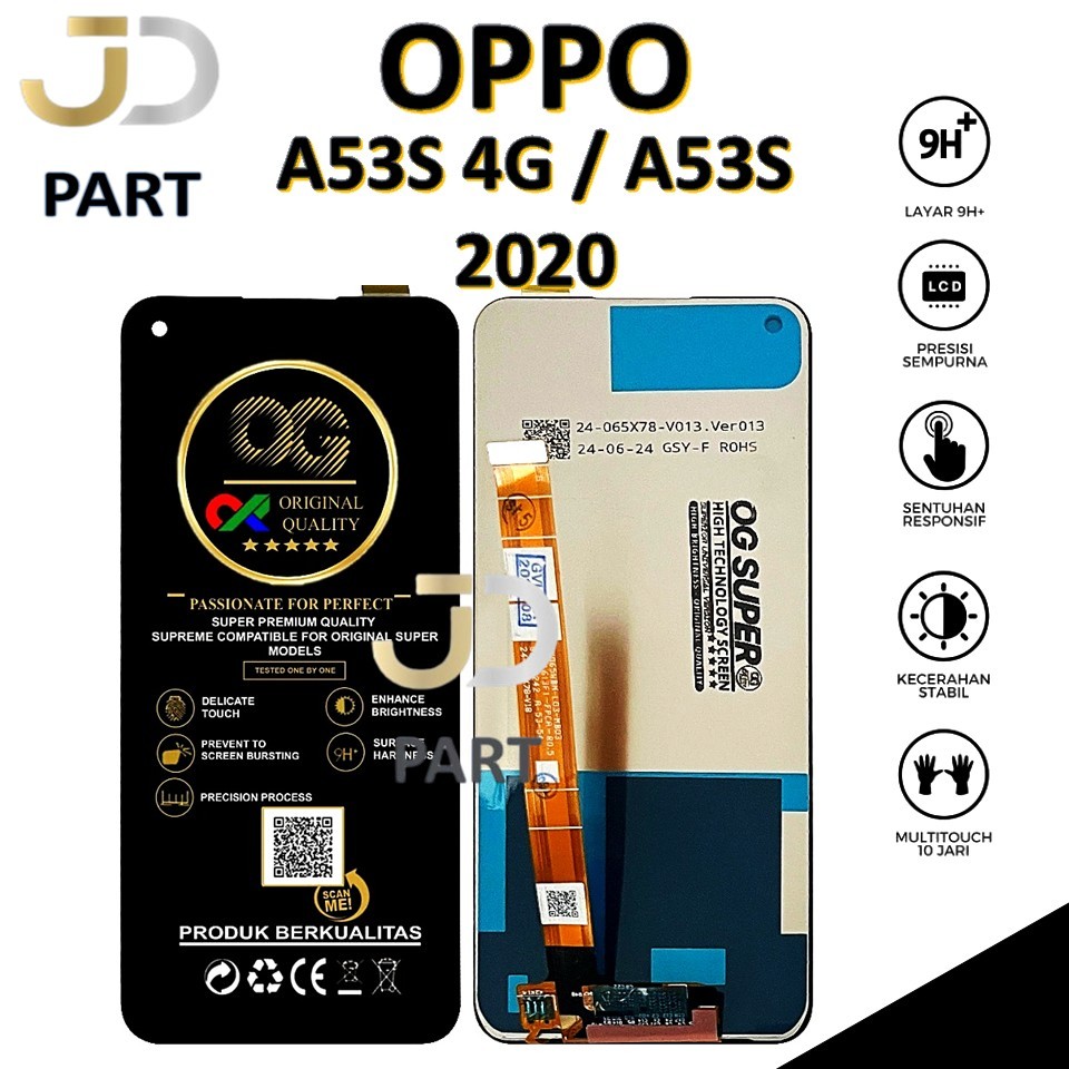 LCD TOUCHSCREEN OPPO A53S 4G / A53S 2020 ORIGINAL 100% FULLSET