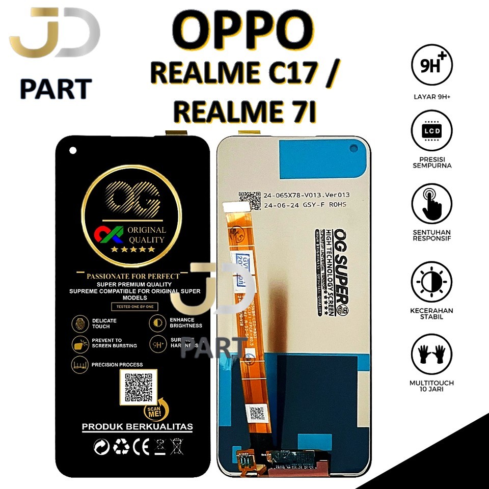LCD TOUCHSCREEN OPPO REALME C17 / REALME 7I ORIGINAL 100% FULLSET