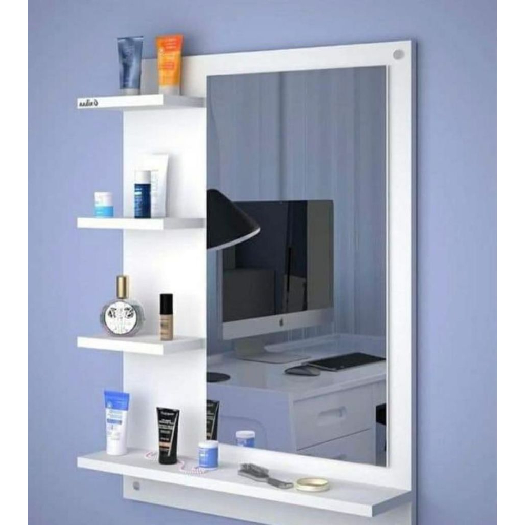 Rak kosmetik gantung/cermin rias gantung/cermin rias aesthetic