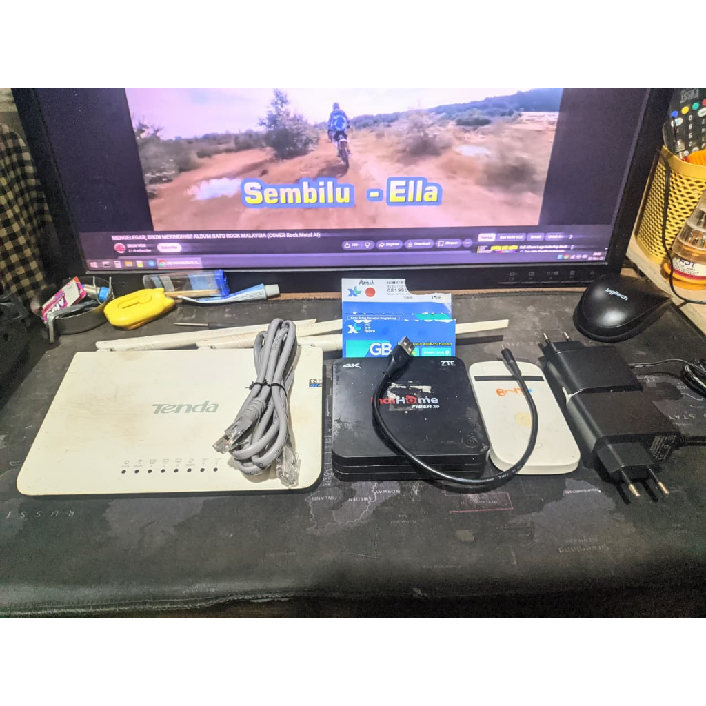 Paket OpenWrt B860H V1 + Router Tenda F3 + Modem MF90
