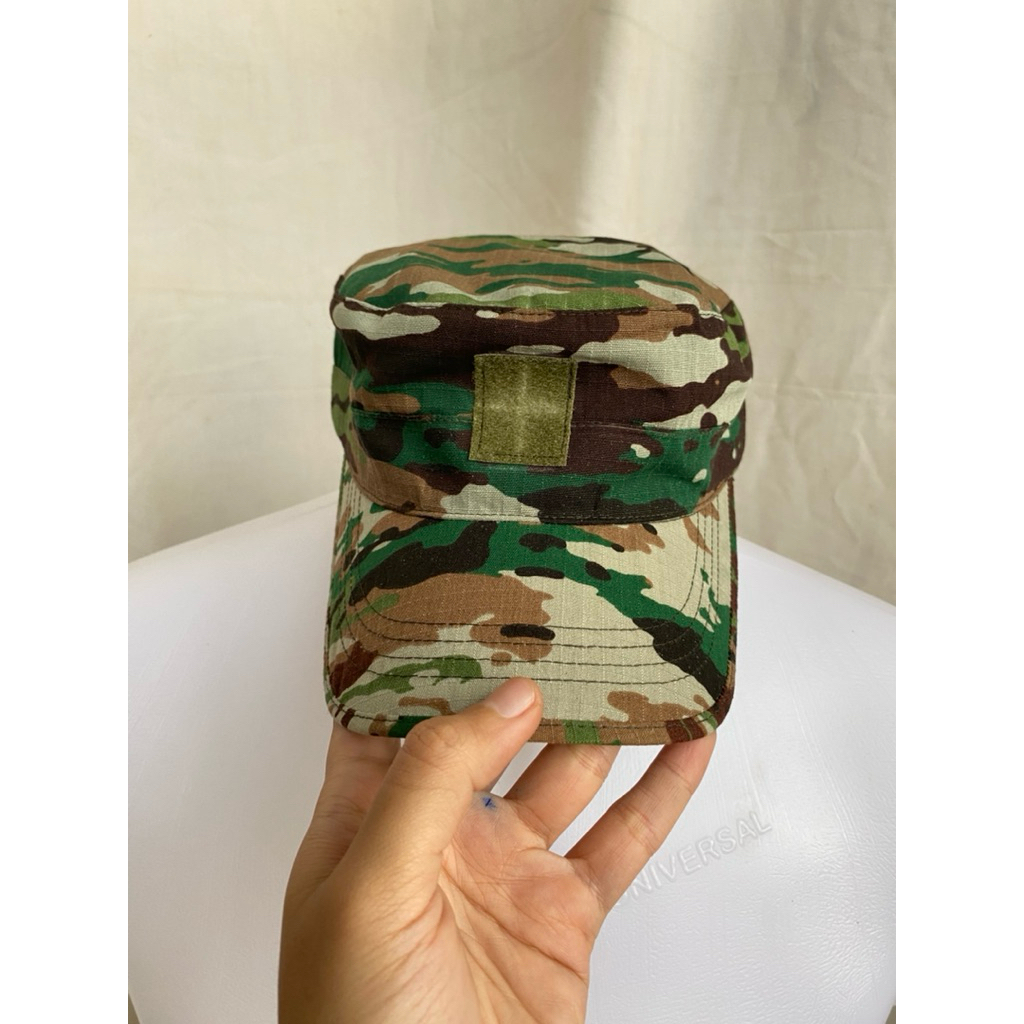 Patrol Cap Topi Pet Komando Army Loreng Multicam Tropis Jatah Pembagian TNI Ukuran 59 L - XL