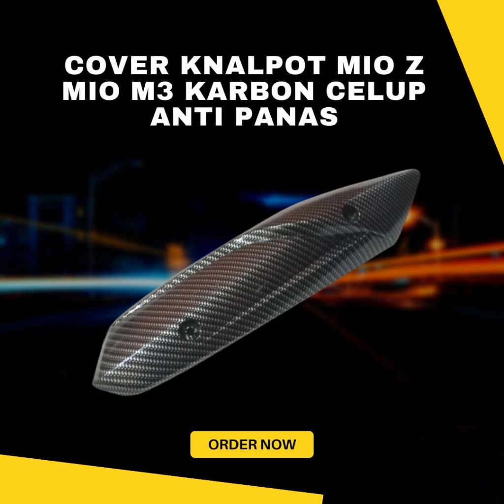Cover Knalpot Mio Z Mio M3 Karbon celup Anti Panas