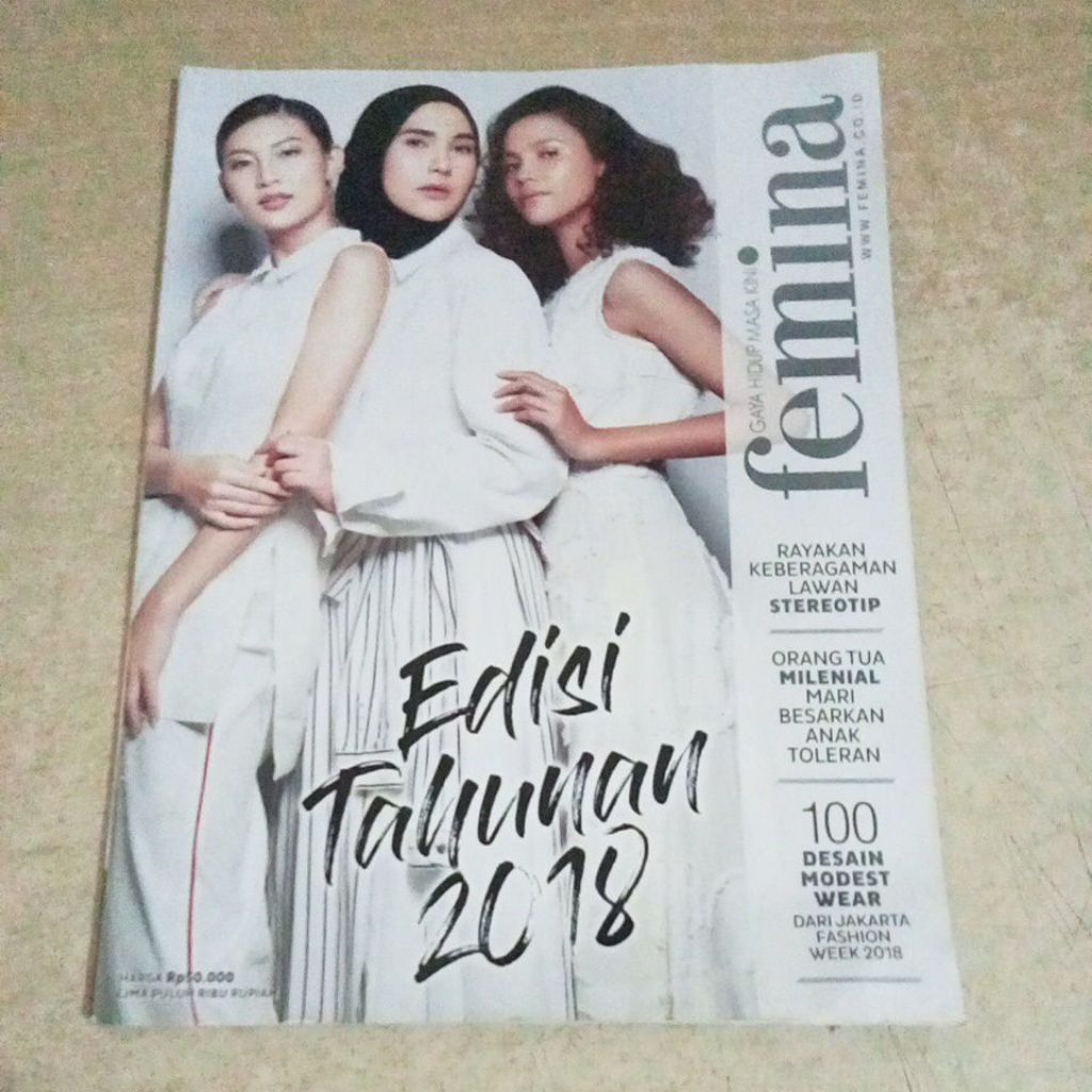 Majalah Femina edisi tahunan 2018
