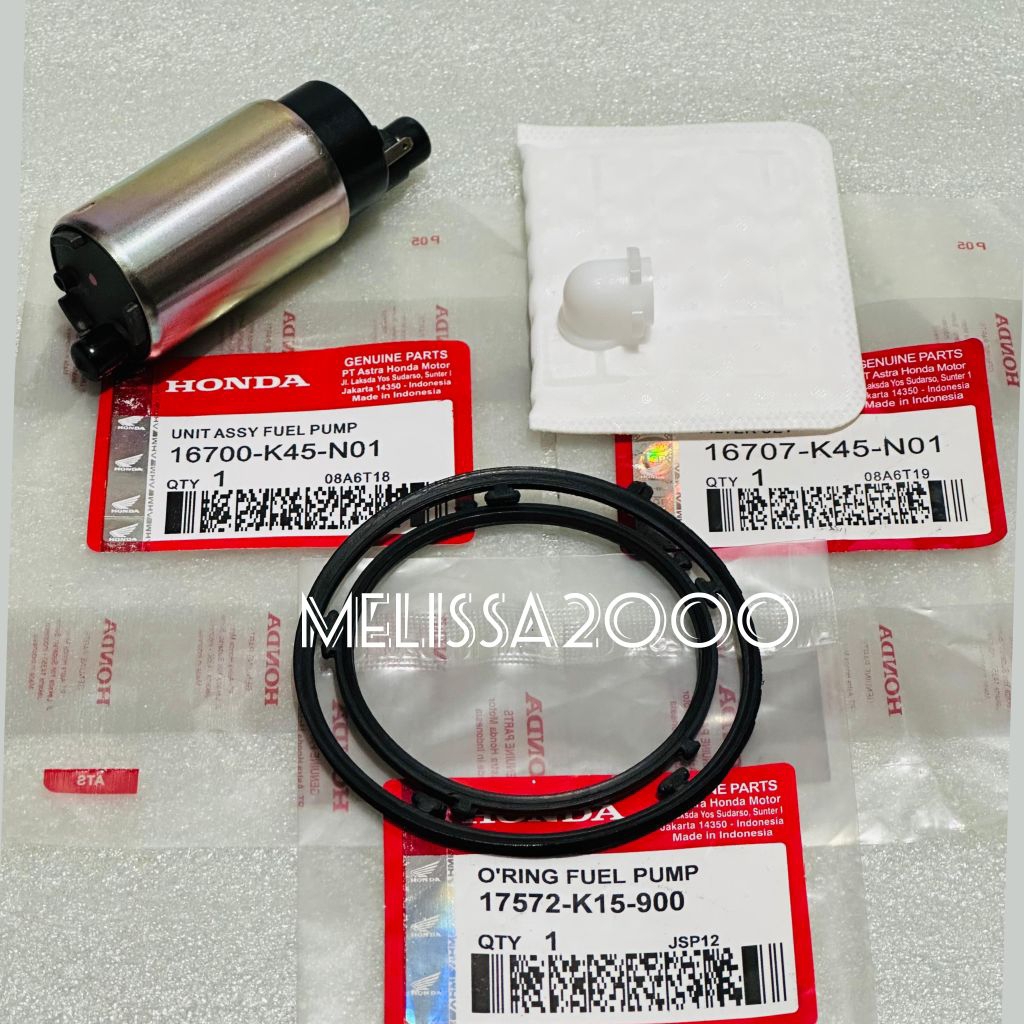 Rotak fuel pump K45+Filter Fuel pump K45+Oring Fuel pump K15 CB150R StreetFire LED CBR50R LED Oem Im