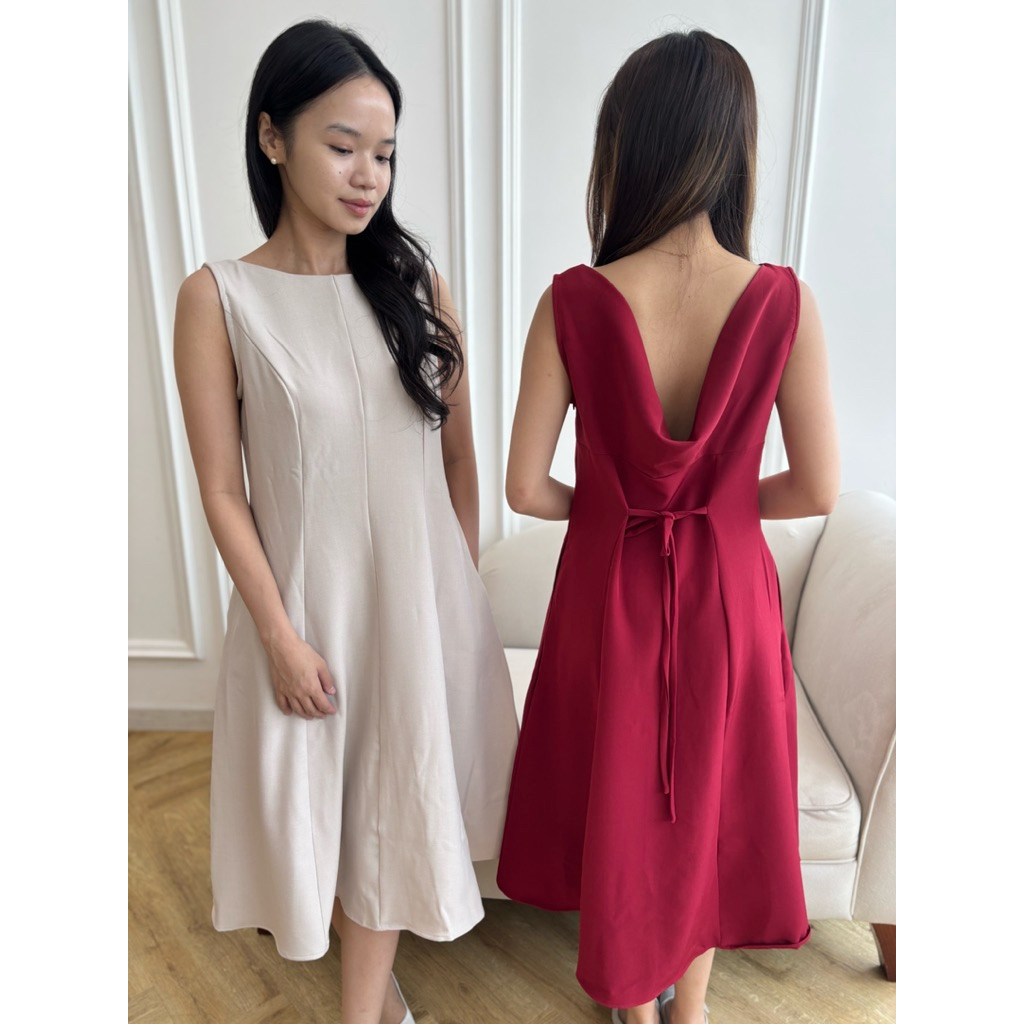 GRACE DRESS/D0146/COWL BACK DRESS MIURA