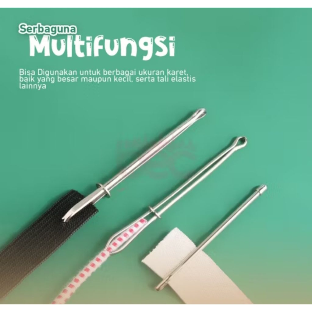 alat bantu pasang karet celana model jepit