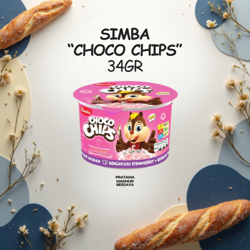 SIMBA CHOCO CHIPS STRAWBERRY 34GR / SEREAL SIMBA CHOCO CHIPS