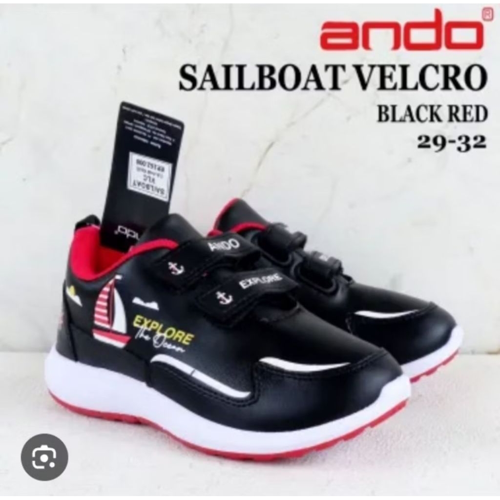 Sepatu Anak Sekolah Ando Sepatu Anak Laki-laki Ando Sepatu Anak Paud TK Ando
