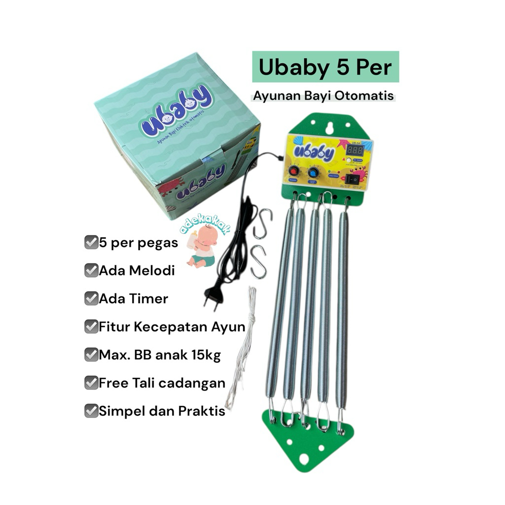 Promo Makassar - Ayunan Listrik Bayi Otomatis Ubaby 5 per - Ayunan Bayi Otomatis Elektrik