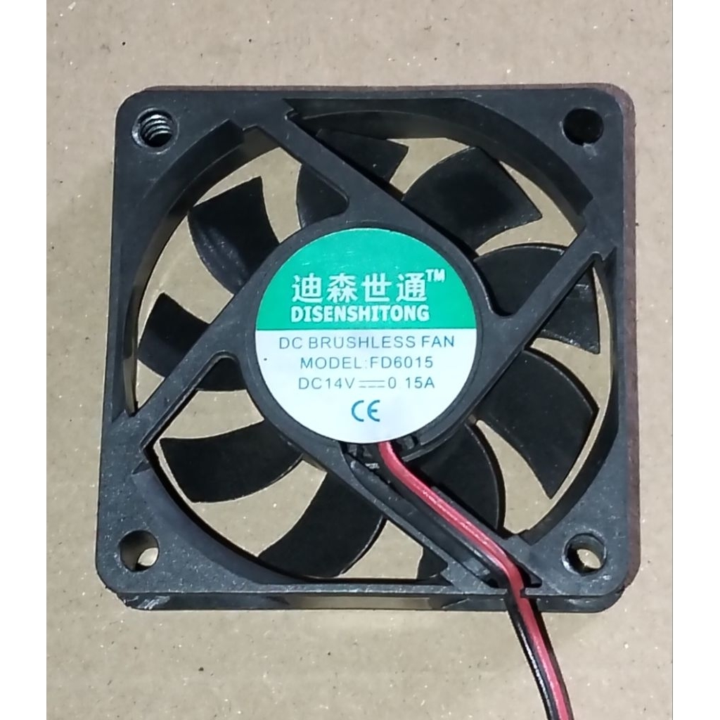 KIPAS FAN 6X6 DC 14V T 1.5CM BEKAS