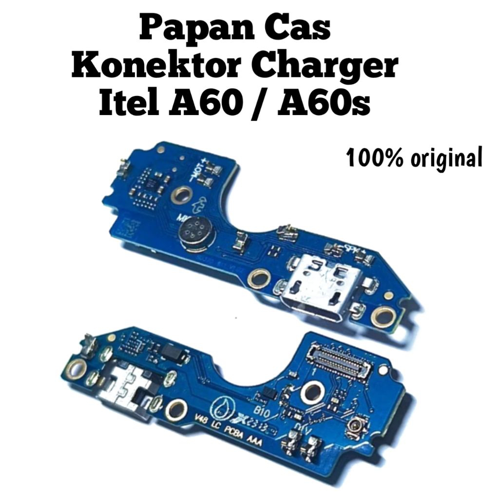 PAPAN CHARGER KONEKTOR PCB ITEL A60 / ITEL A60S CON CAS +MIC PAPAN CAS ITEL A60