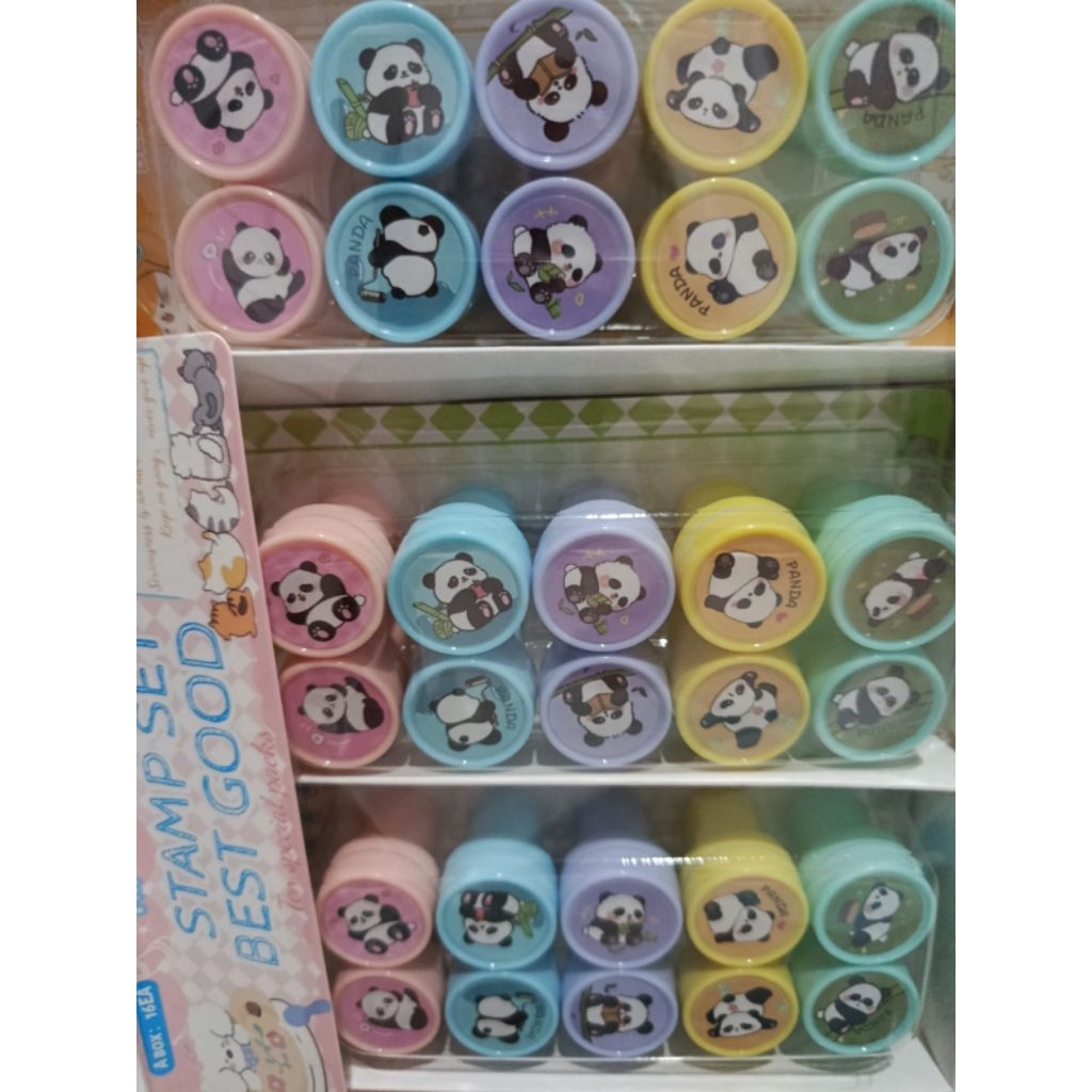Stempel anak 10pcs / stempel motif hewan laut/ stempel reward / stempel anak anak
