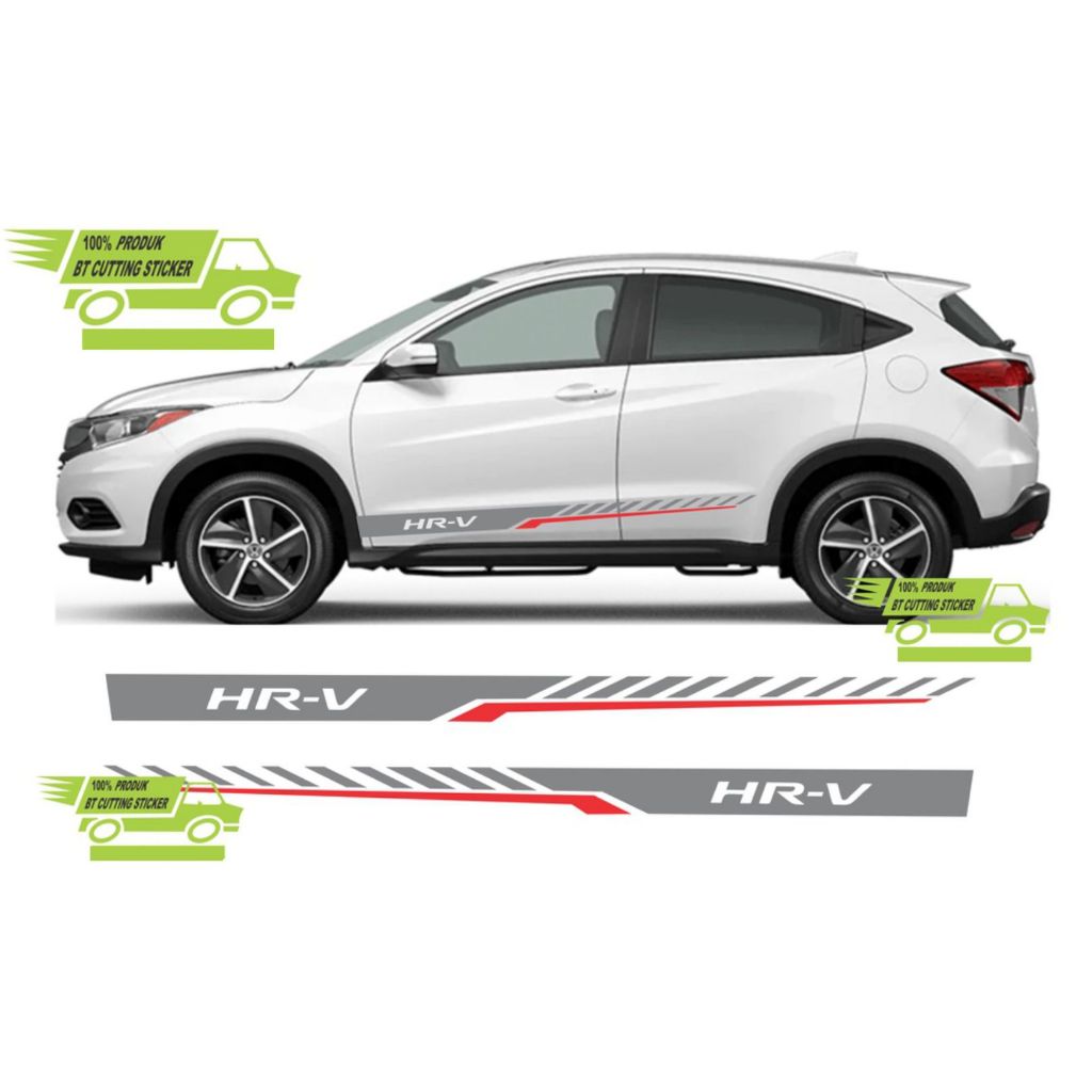 sticker hrv / sticker mobil honda hrv /  sticker list hrv / stiker cutting hrv / car stiker crv