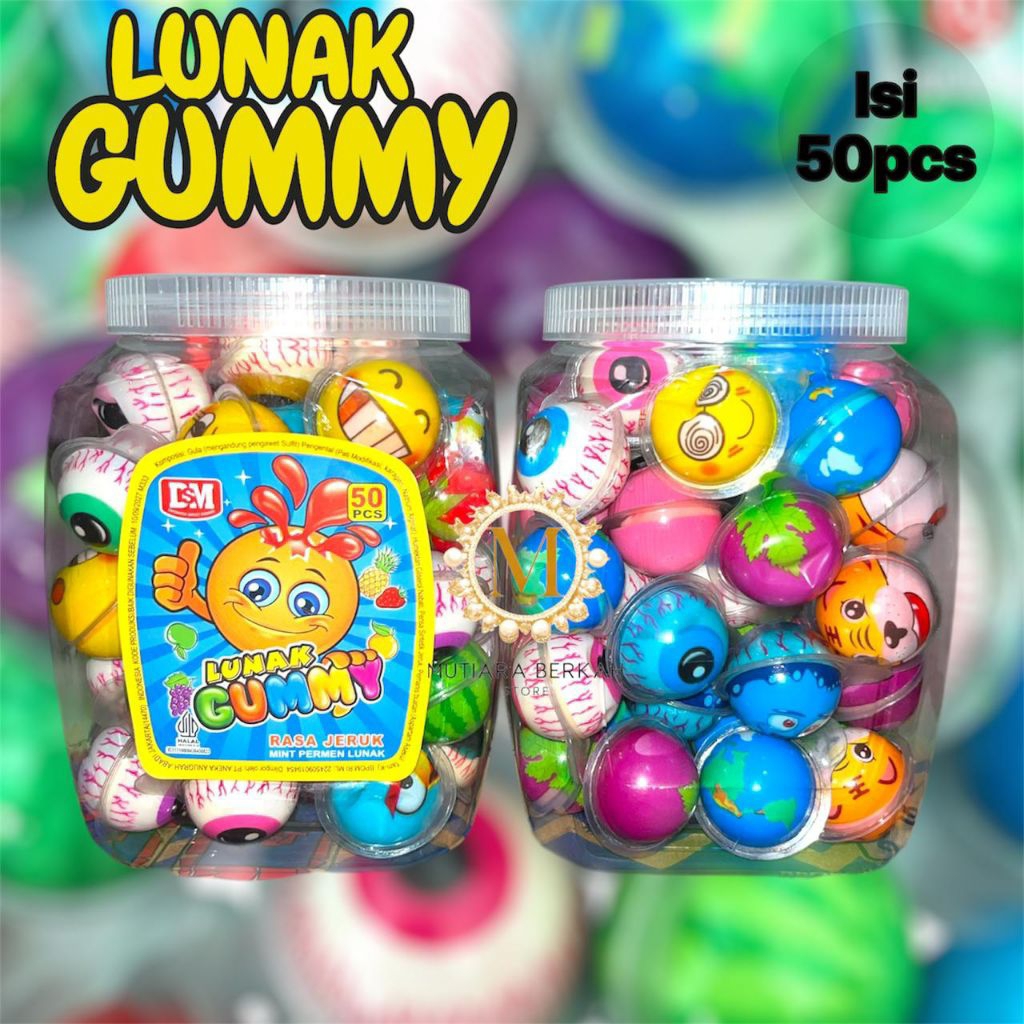Permen Lunak / Permen Mata Isi 50pcs / Toples
