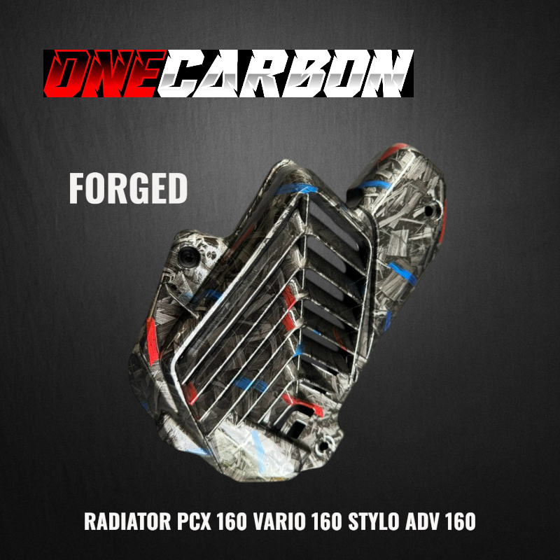 TUTUP RADIATOR PCX 160 CARBON FORGED tutup radiator pcx 160 carbo Forged wtp vario 160 carbon Forged