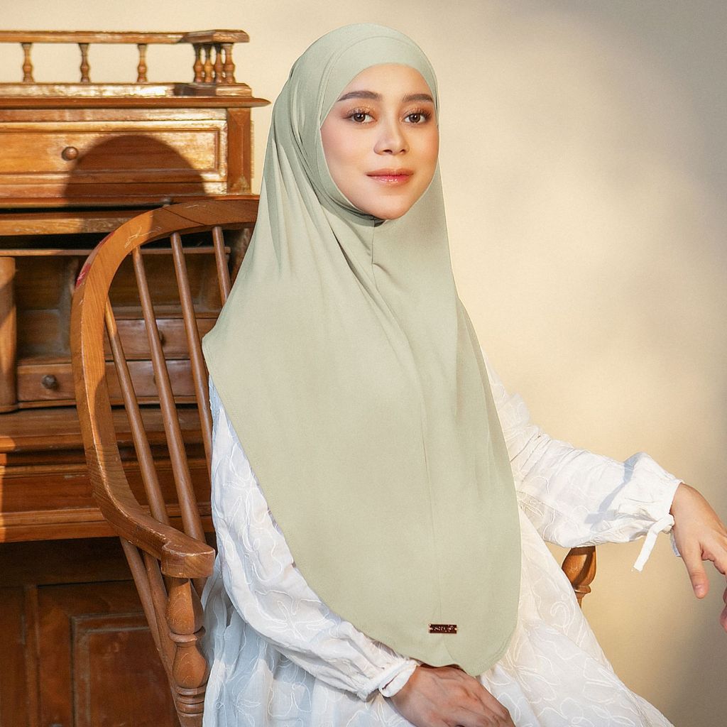Lozy Hijab - Malay Instan Lozy x Lesti (Instan Hijab Dagu Bahan Jersey)