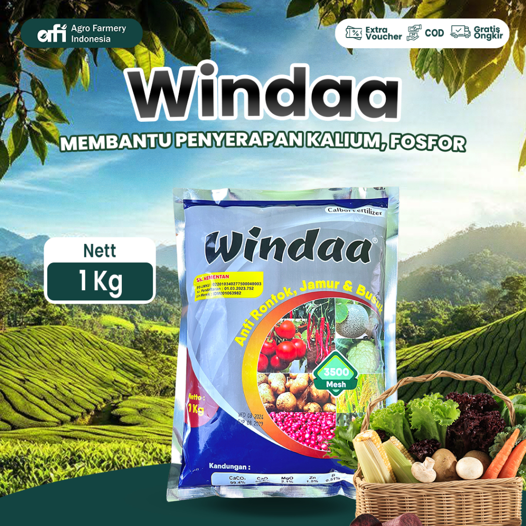 Pupuk Windaa MESH 3500 1KG – Calbor Fertilizer - Kalsium Boron Anti Rontok dan Jamur