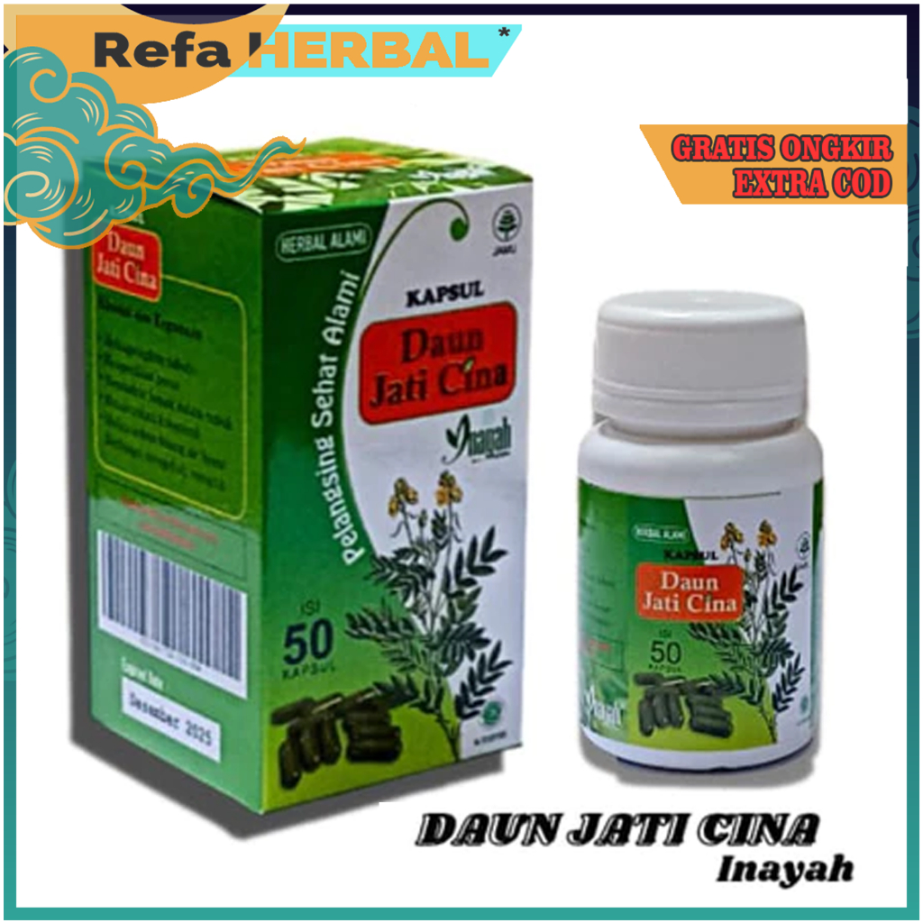 Kapsul Daun Jati Cina Inayah ORIGINAL