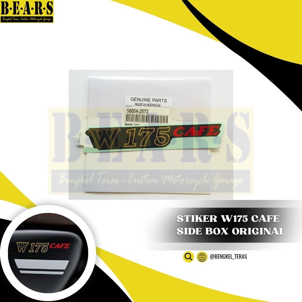 Stiker samping W175 Mark side cover W175 Original