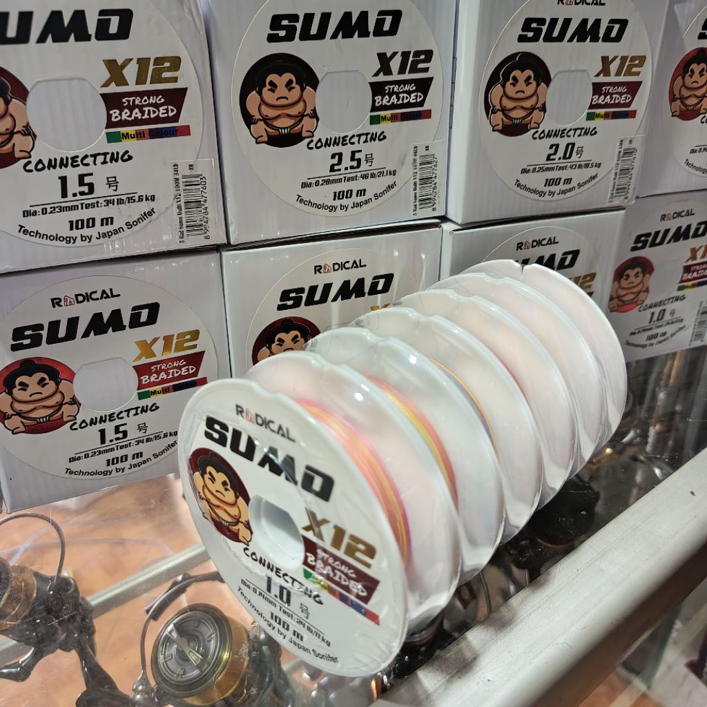 PE sumo 100 m conecting x12/multicolor