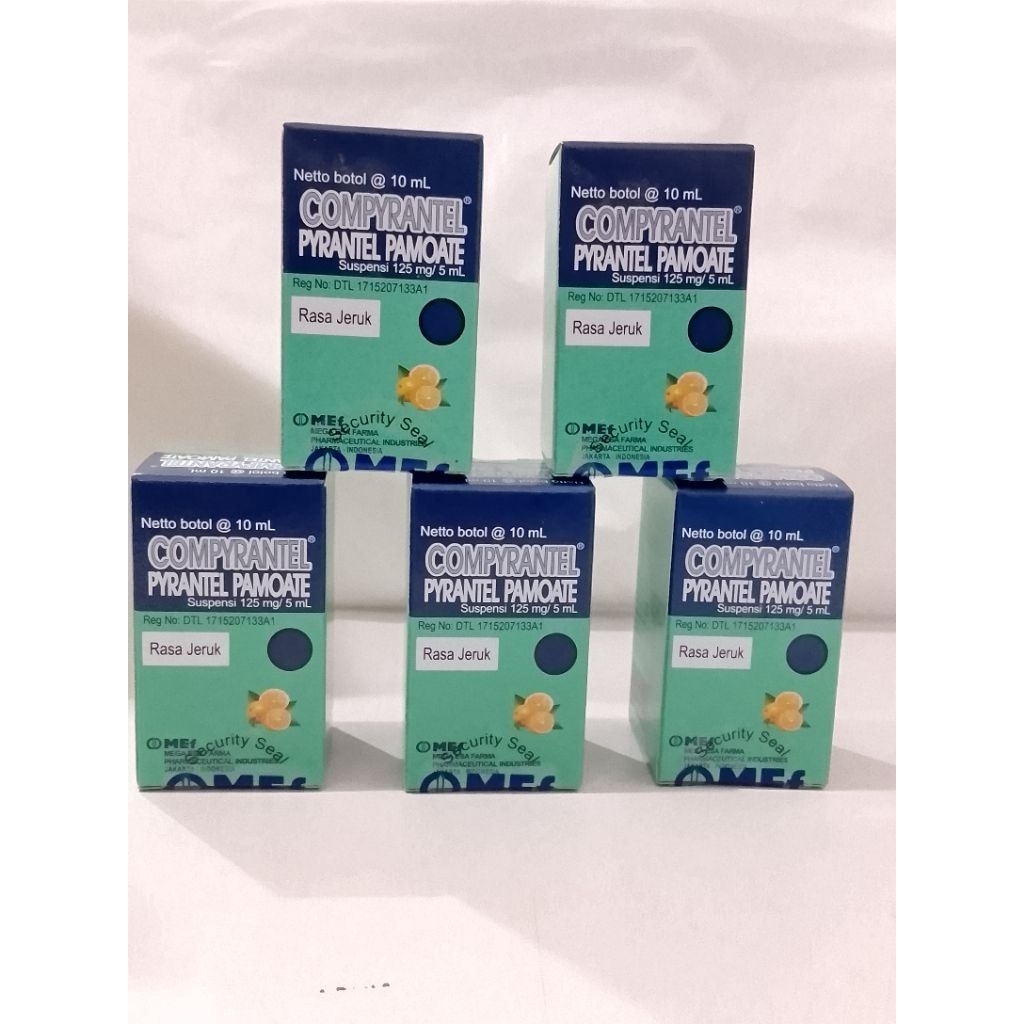 compyrantel Syrup suspensi 125 mg/5 ml pyrantel pamoate