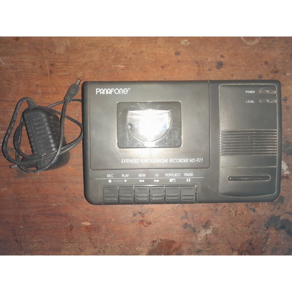 Tape Recorder Panafone WD-921+Adaptor - Minus Perlu Servis