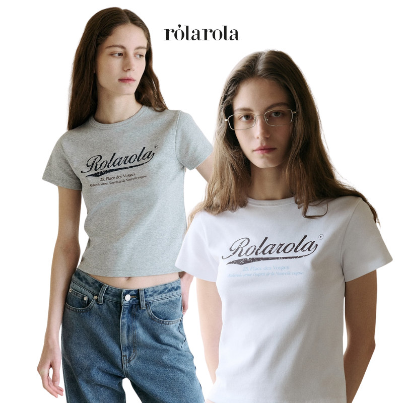 rolarola Vintage Crack Logo T-Shirt