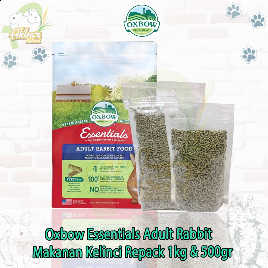 Pelet Kelinci Oxbow Essentials Rabbit Adult Oxbow kemasan repack