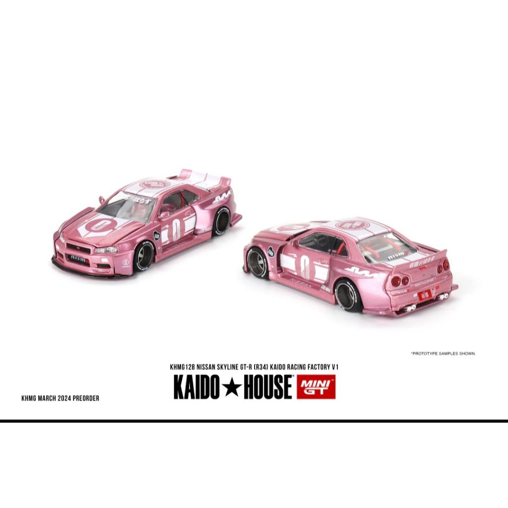 MINI GT KAIDO HOUSE NISSAN SKYLINE GTR (R34) KAIDO RACING FACTORY V1