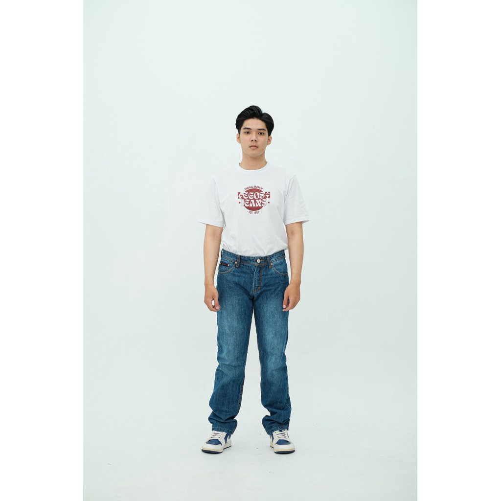 Celana Jeans Panjang Pria Blitz Leopard Legosh Jeans