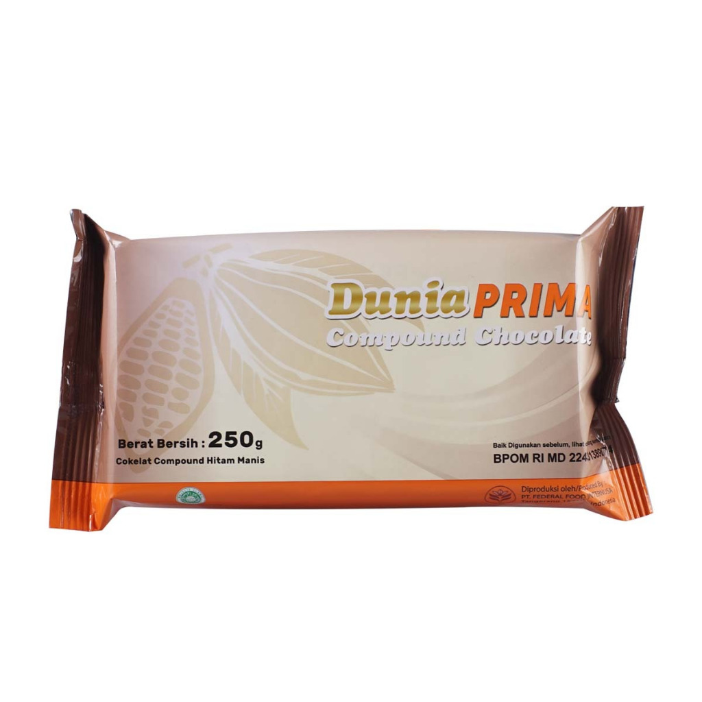 Dunia Prima Compound Chocolate 250 gr | Coklat Batang untuk Baking & Camilan | Cooking Chocolate Mul