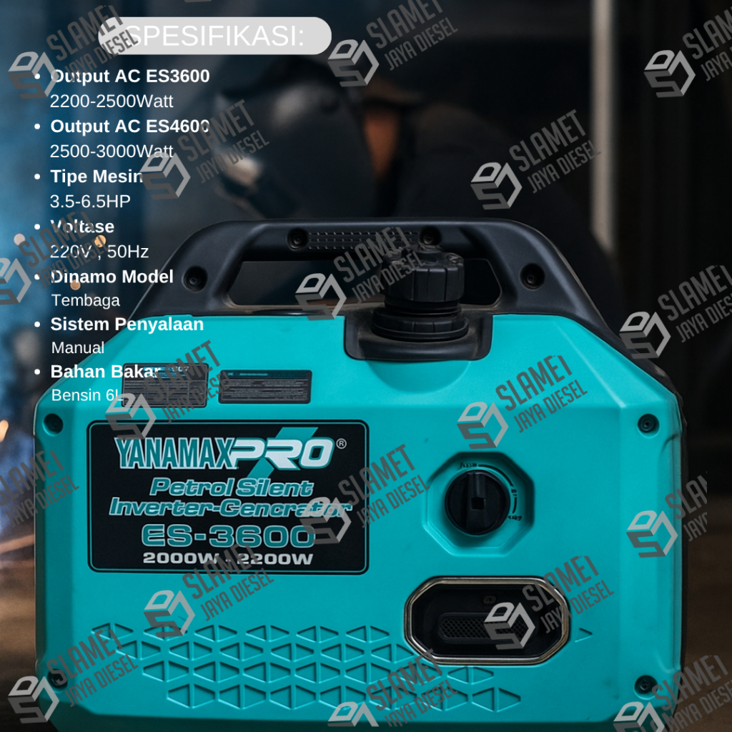 Genset Silent Inverter Yamamax Pro ES3600 / ES4600 - 2200/3000Watt