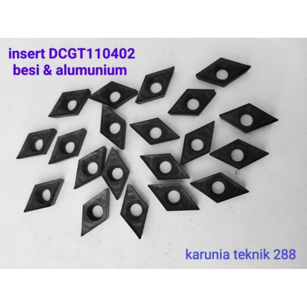 dcgt110402 lancip,insert bubut besi dan aluminium