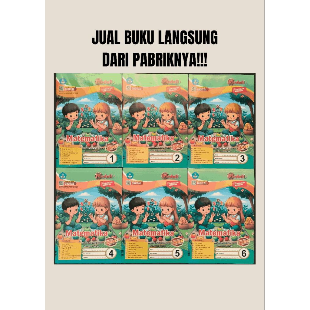 Buku LKS MATEMATIKA SD/MI Kelas 1-6 Semester 2 Kurikulum Merdeka*