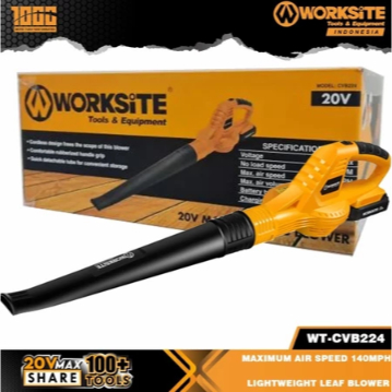 WORKSITE Mesin Blower Angin Cordless 20V CVB224