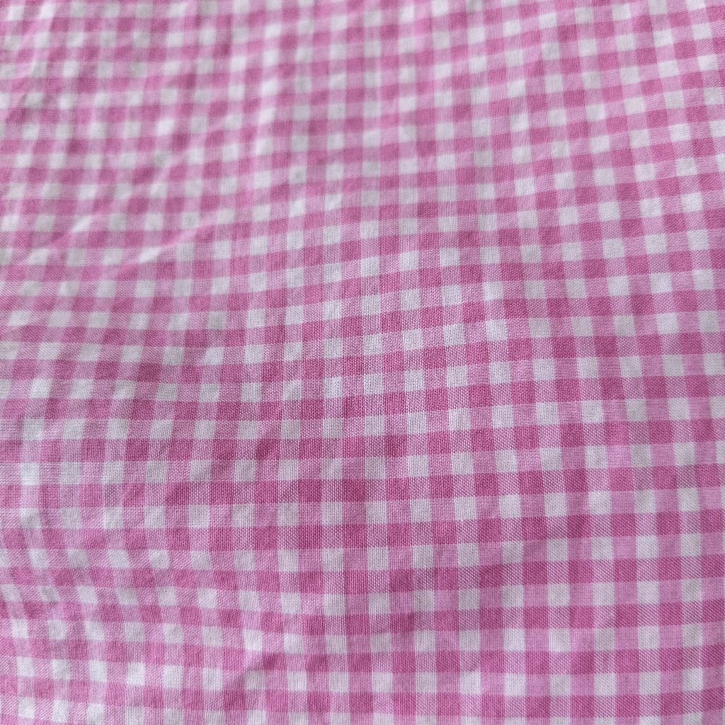 KAIN KATUN POPLIN PREMIUM MOTIF KOTAK KECIL WARNA PINK - KAIN KATUN MOTIF KOTAK KECIL HARGA/0,5M