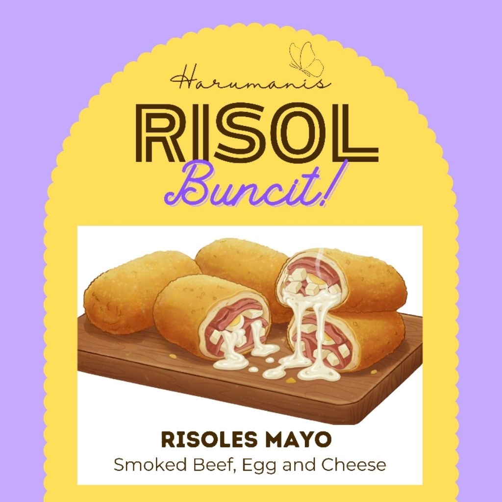 RISOL BUNCIT BANDUNG - Risoles Mayo (Frozen) 1 pack isi 5pcs - Ukuran Besar & Full Isian