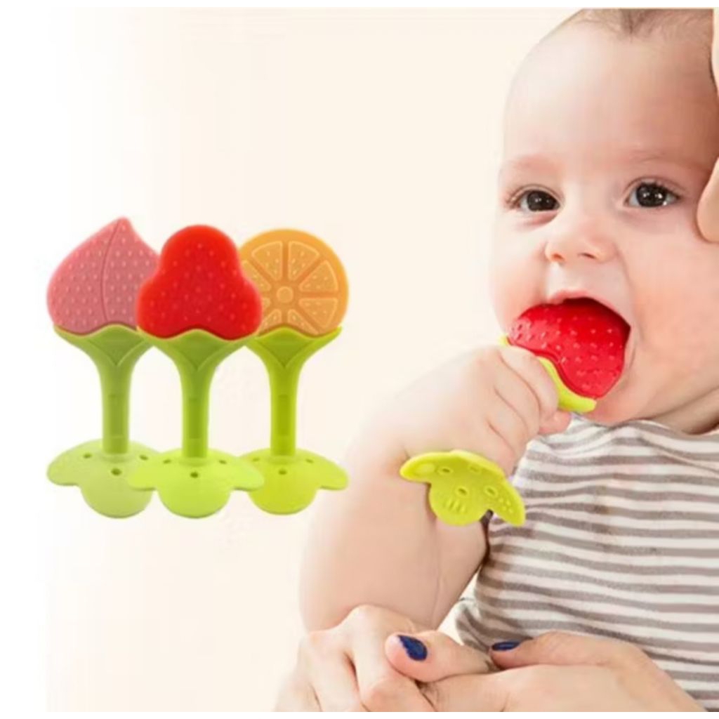 Mainan Buah Gigit Bayi Theter Buah Aman Untuk Anak 100%Food Grade Silicone
