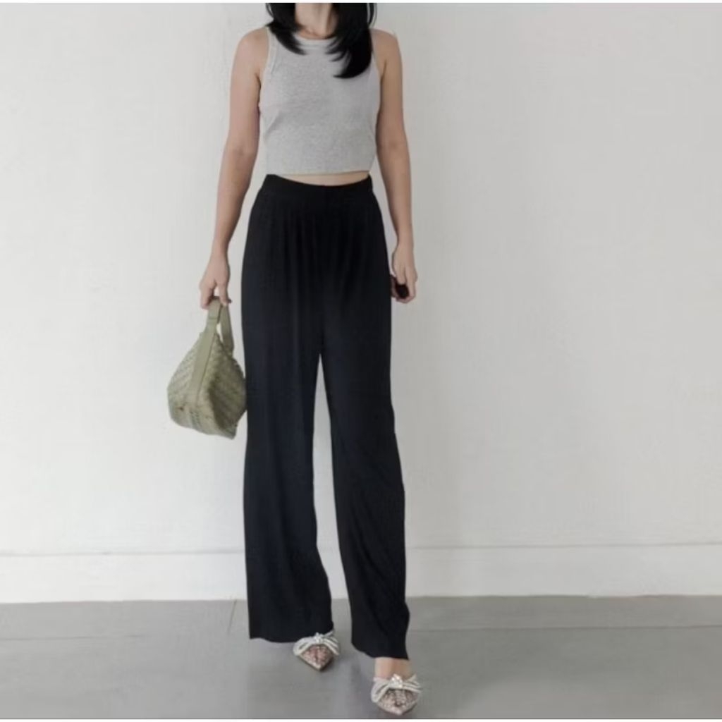 PRELOVED | BYbonbon - Iris Bra Tank Tank Top dengan cup bra bh tanktop atasan kutang grey abu tanpa 