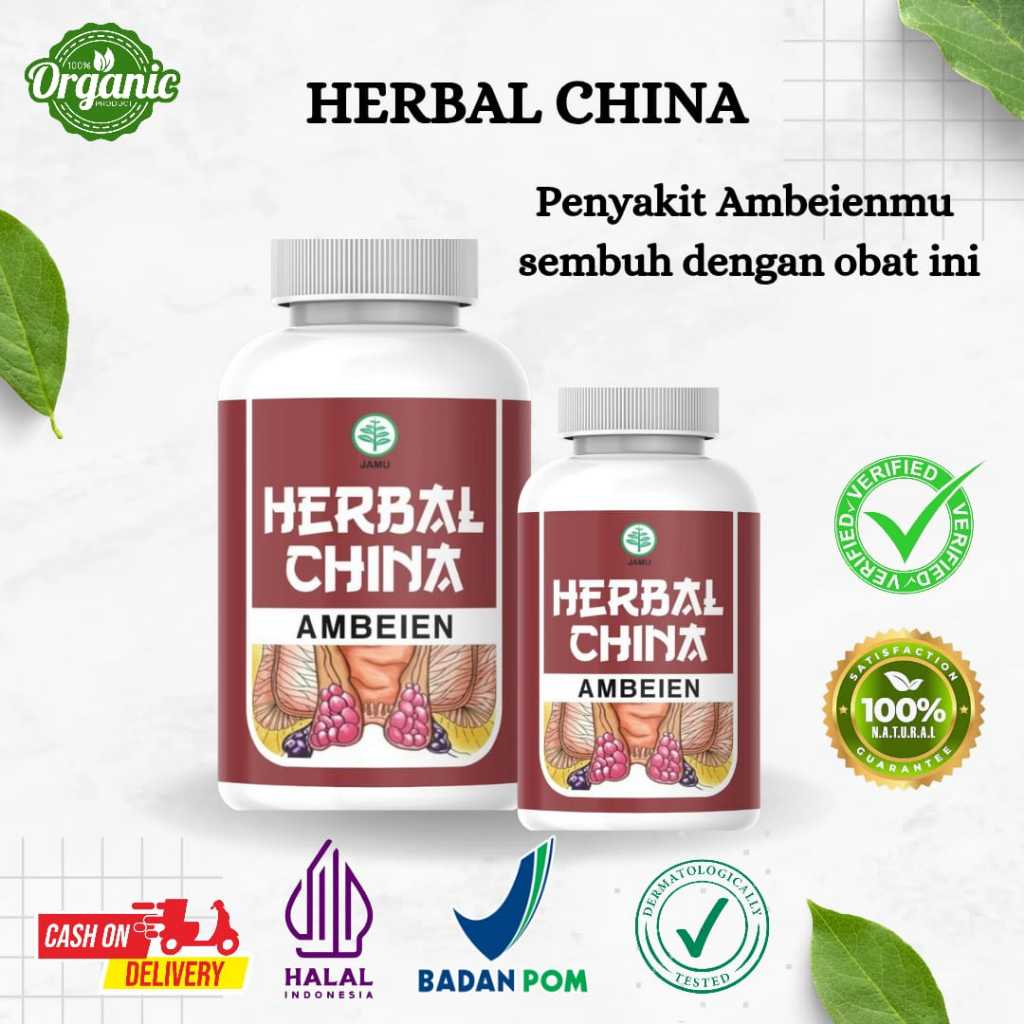 HERBAL CHINA AMBEIEN Membantu Menyembuhkan Benjolan Ambeien Alami Halal Bpom