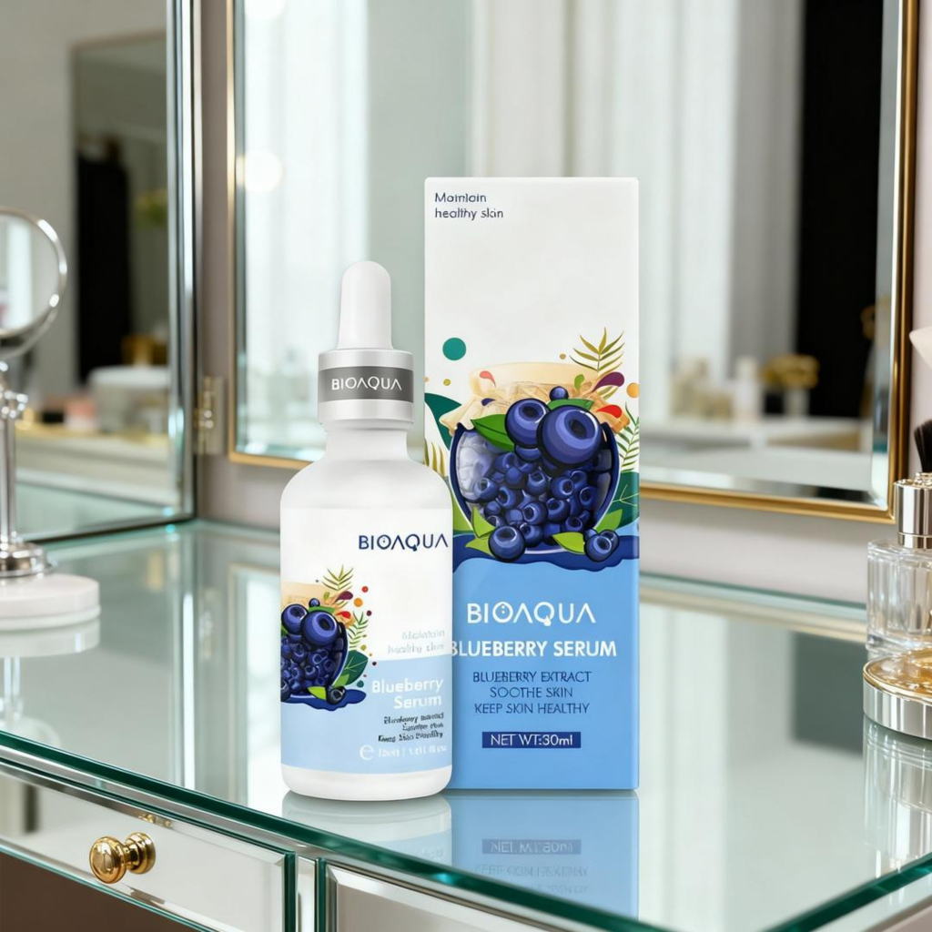 Bioaqua Blueberry Serum Anti Aging Jerawat 30ml Glowing Mencerahkan Wajah Flek Hitam Anti Jerawat