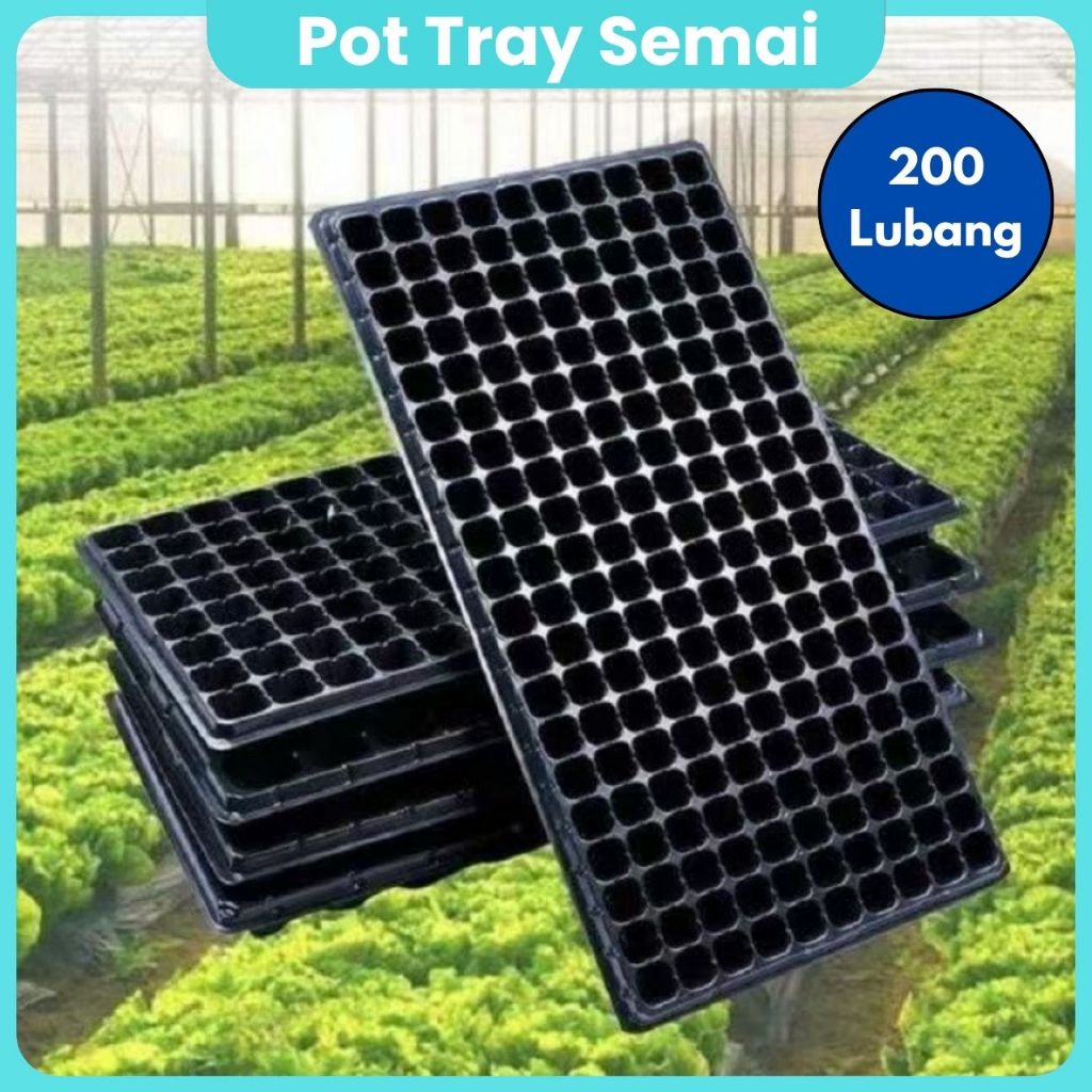 Tray Semai Pot Tray Penyemaian Bibit Tanaman Pot Trai Semai Sayuran Benih Bibit Tanaman Hidroponik