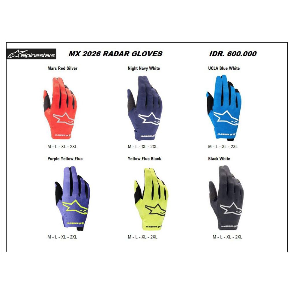 GLOVE ALPINESTARS RADA SERIES